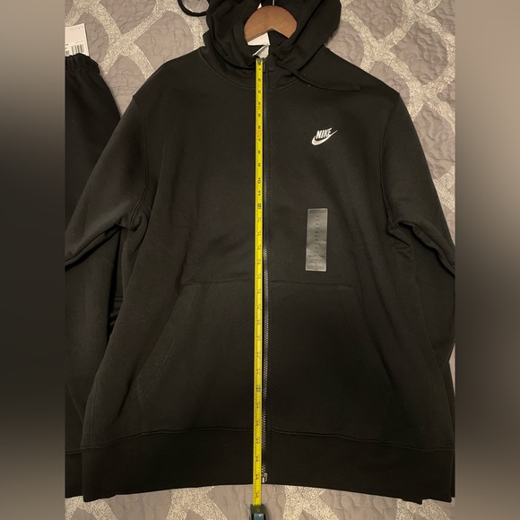 NWT* Nike Sportswear Club Fleece Full-Zip Hoodie.Black.Size: XLT, 3XLT - Picture 13 of 16